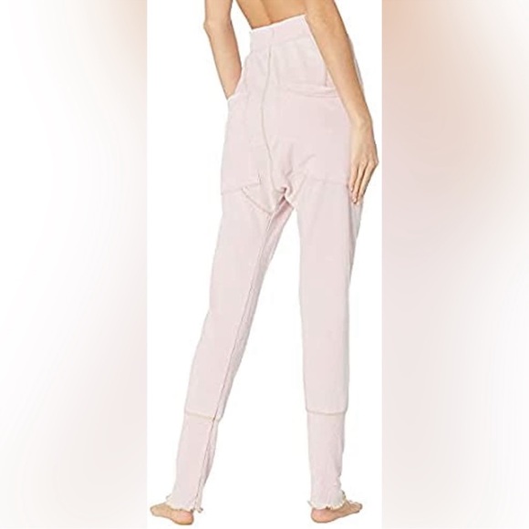 NWT Free People Cozy All Day Pink Harem Jogger Legging Pant - Picture 2 of 7